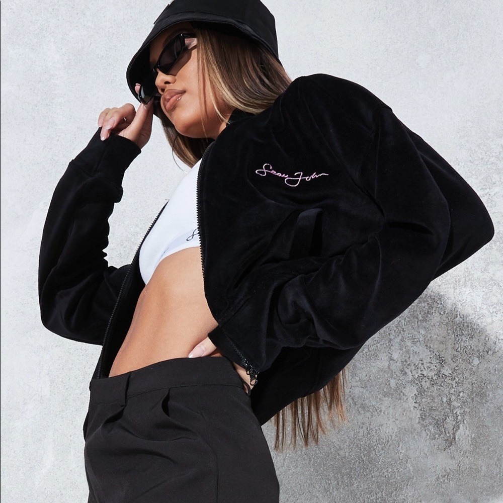 Missguided Velour sean john jacket